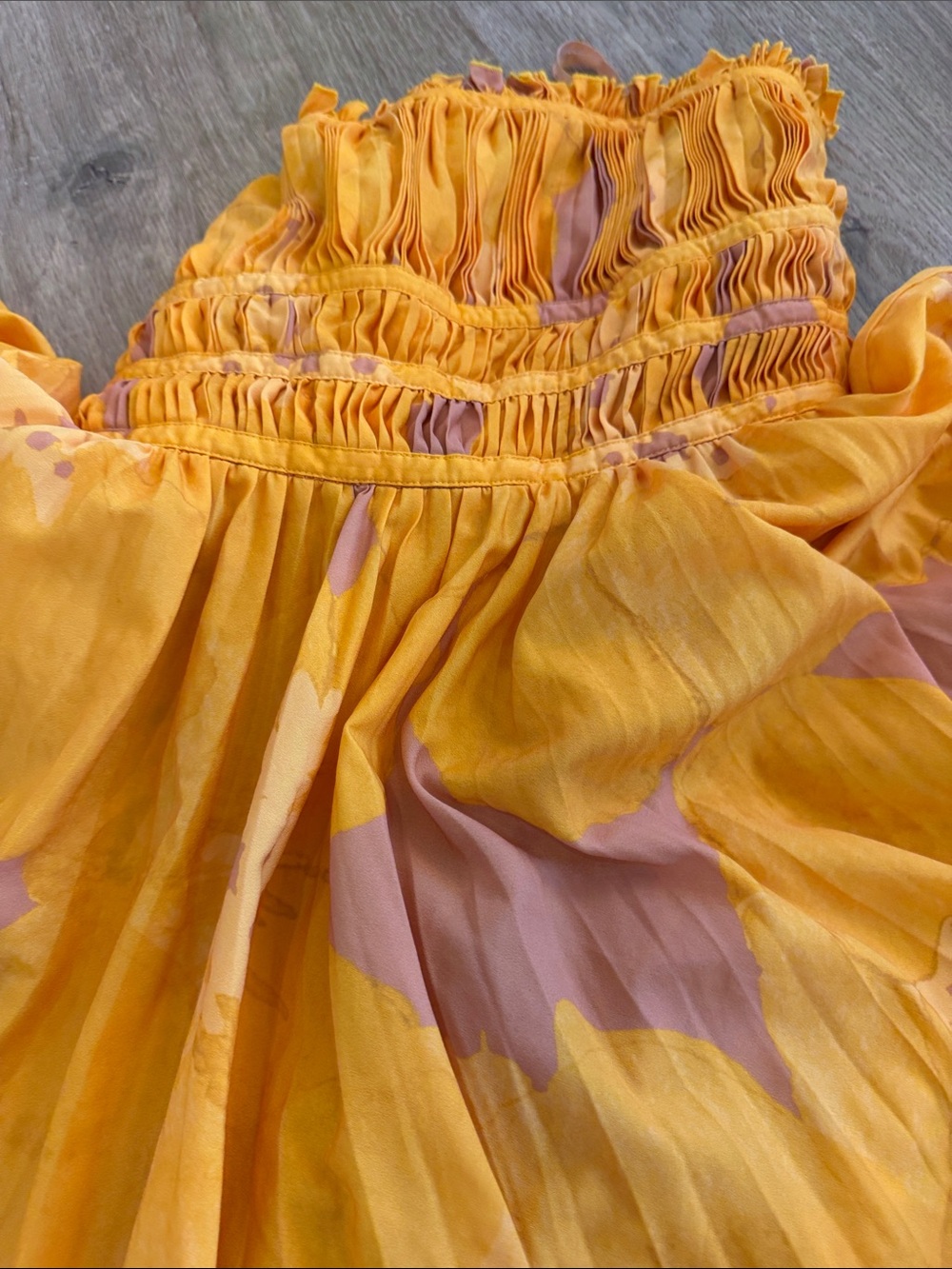 Slate & Willow Strapless Pleated Maxi Dress - Picture 15 of 16